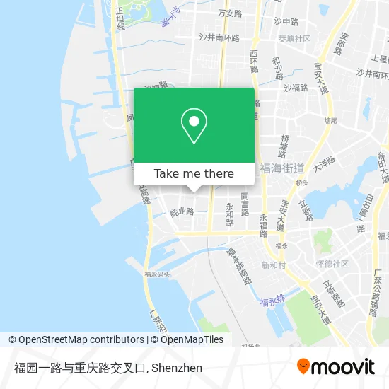 福园一路与重庆路交叉口 map