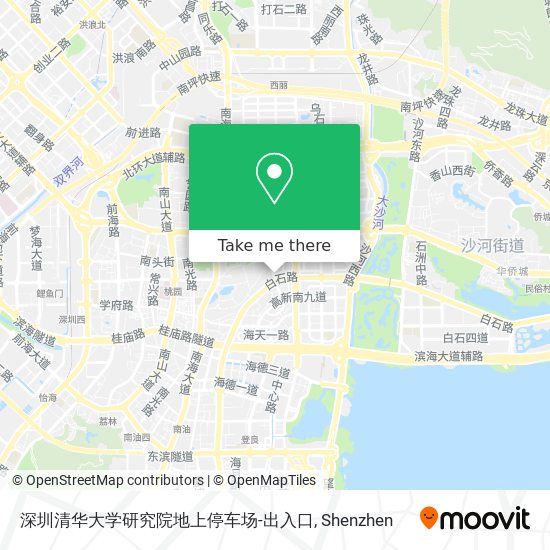 深圳清华大学研究院地上停车场-出入口 map