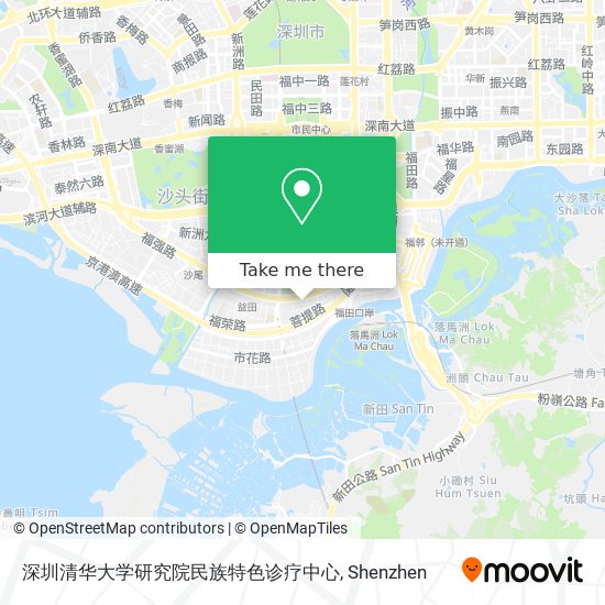 深圳清华大学研究院民族特色诊疗中心 map