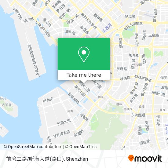 前湾二路/听海大道(路口) map