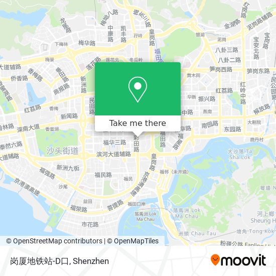 岗厦地铁站-D口 map