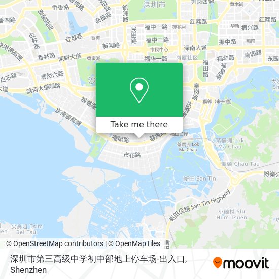 深圳市第三高级中学初中部地上停车场-出入口 map