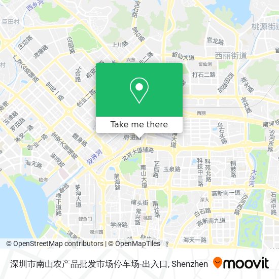 深圳市南山农产品批发市场停车场-出入口 map