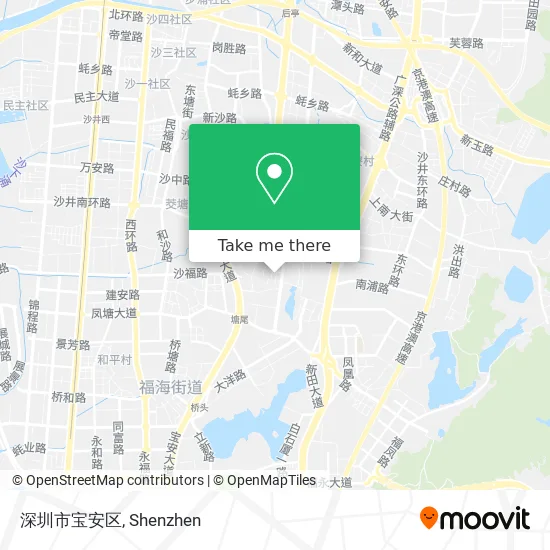深圳市宝安区 map