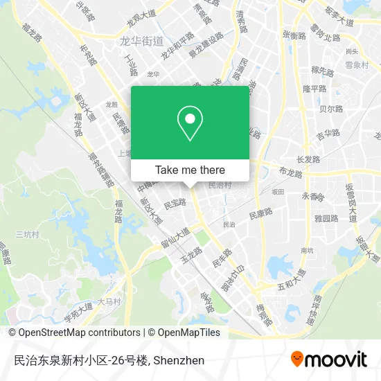 民治东泉新村小区-26号楼 map