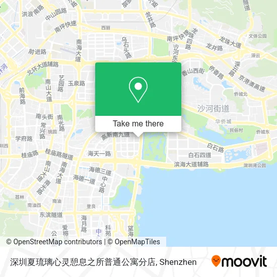 深圳夏琉璃心灵憩息之所普通公寓分店 map
