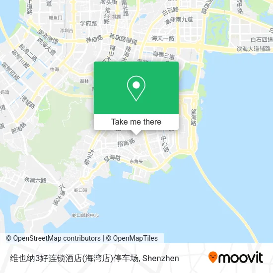 维也纳3好连锁酒店(海湾店)停车场 map