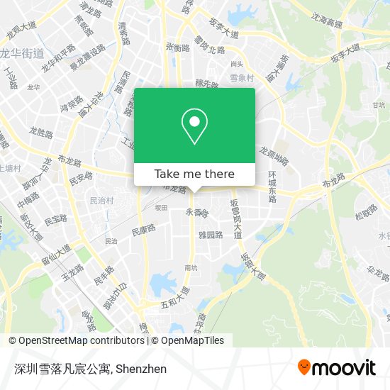 深圳雪落凡宸公寓 map