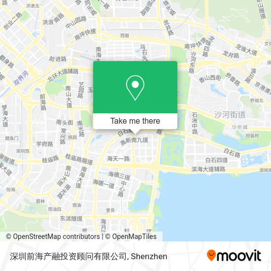 深圳前海产融投资顾问有限公司 map