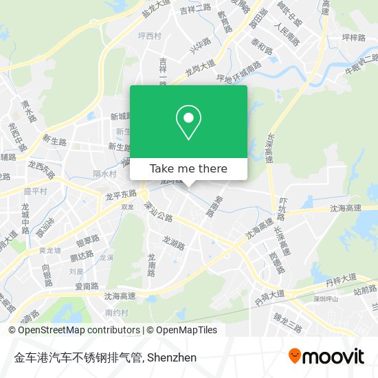 金车港汽车不锈钢排气管 map