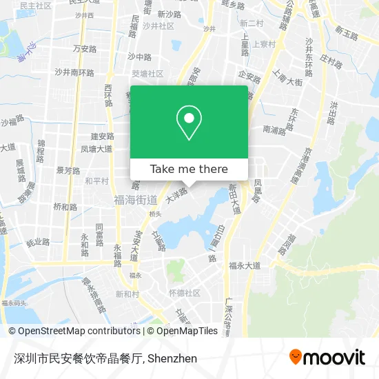 深圳市民安餐饮帝晶餐厅 map