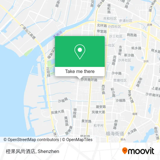 橙果风尚酒店 map