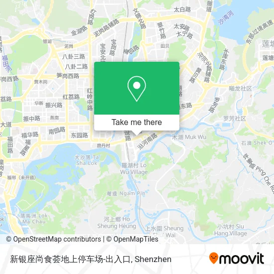 新银座尚食荟地上停车场-出入口 map