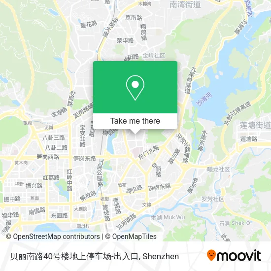 贝丽南路40号楼地上停车场-出入口 map