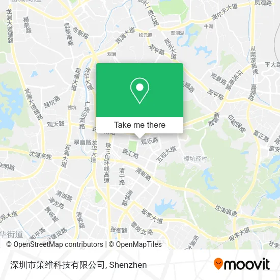 深圳市策维科技有限公司 map