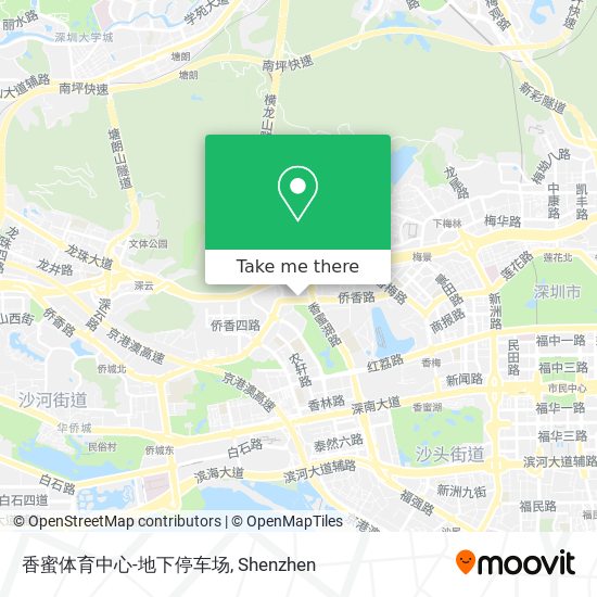 香蜜体育中心-地下停车场 map