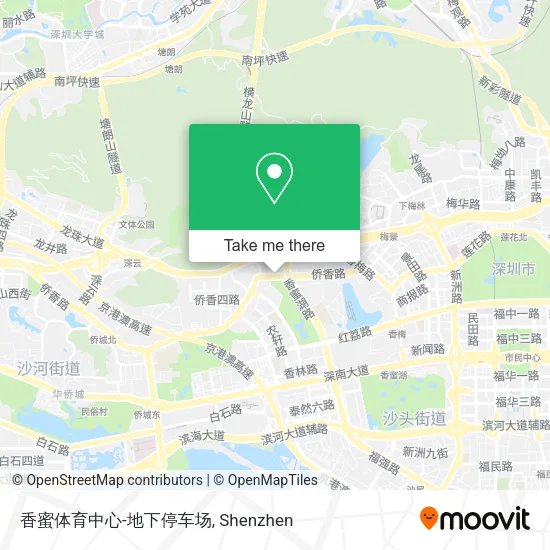 香蜜体育中心-地下停车场 map