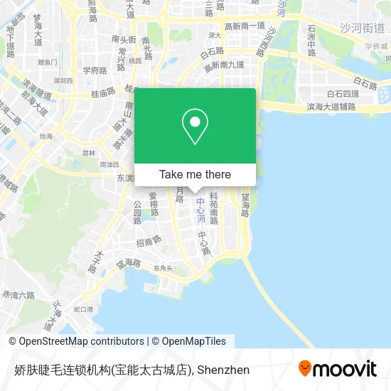 娇肤睫毛连锁机构(宝能太古城店) map