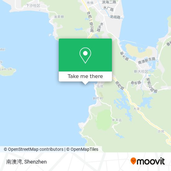 南澳湾 map