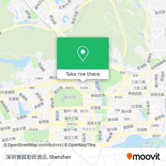深圳雅园彩田酒店 map