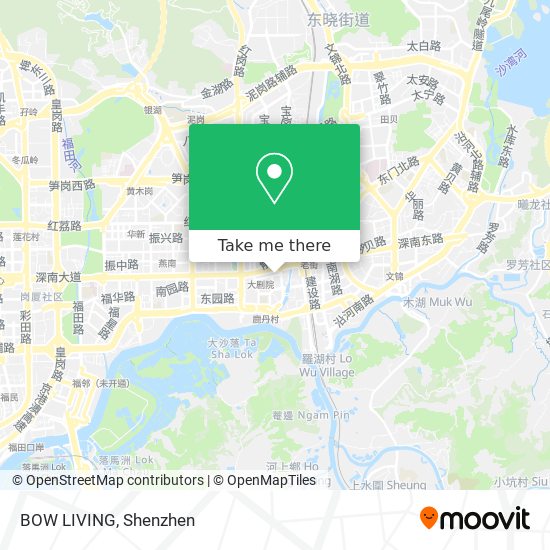 BOW LIVING map