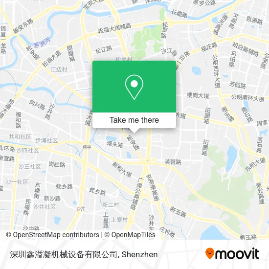 深圳鑫溢凝机械设备有限公司 map