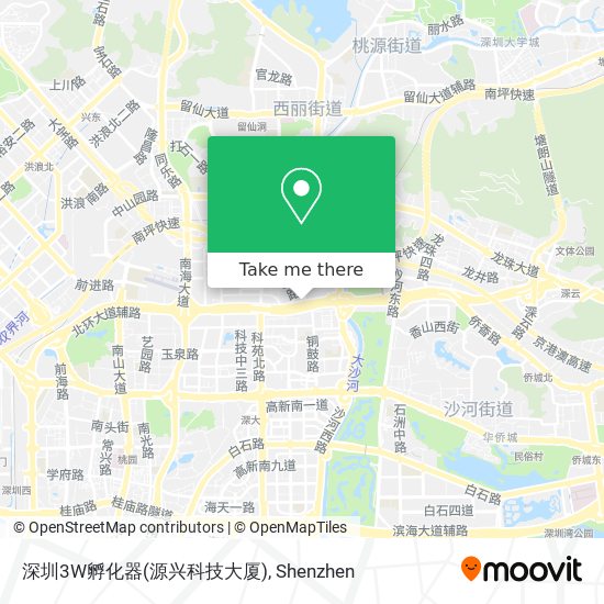 深圳3W孵化器(源兴科技大厦) map