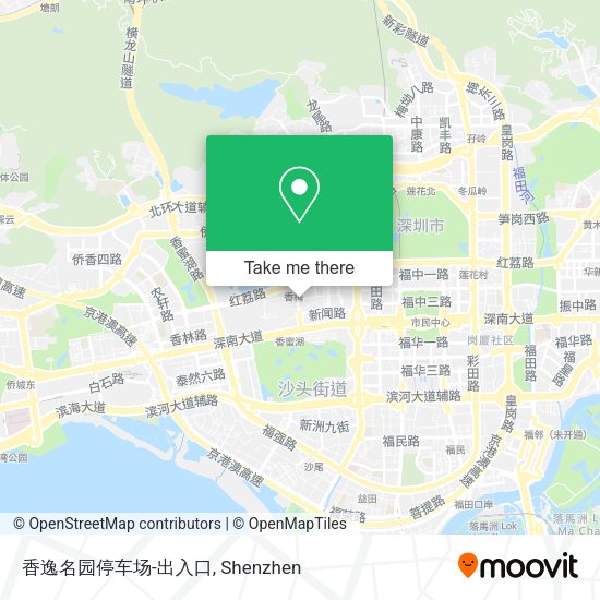 香逸名园停车场-出入口 map