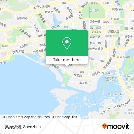 奥泽烘焙 map