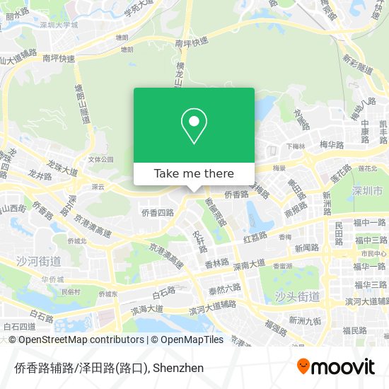 侨香路辅路/泽田路(路口) map