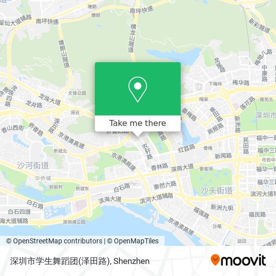 深圳市学生舞蹈团(泽田路) map