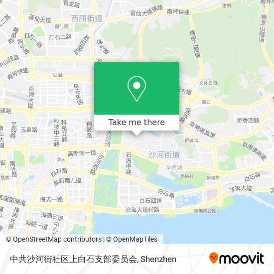 中共沙河街社区上白石支部委员会 map