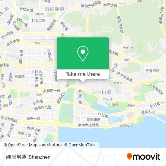纯派男装 map