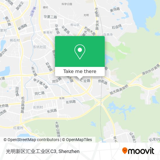 光明新区汇业工业区C3 map