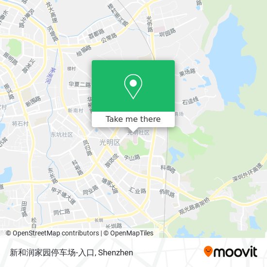 新和润家园停车场-入口 map