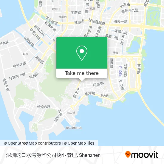 深圳蛇口水湾源华公司物业管理 map