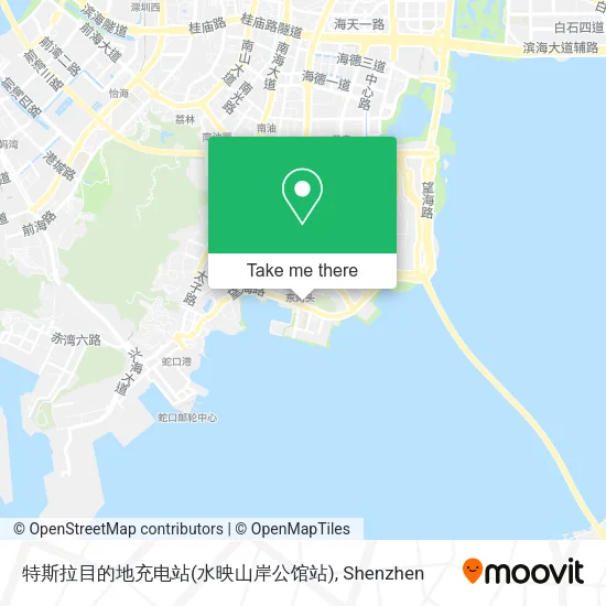 特斯拉目的地充电站(水映山岸公馆站) map