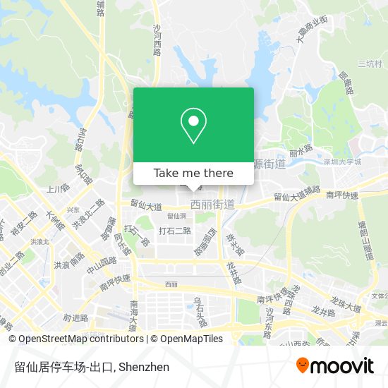 留仙居停车场-出口 map
