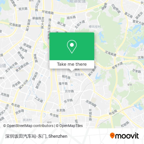 深圳坂田汽车站-东门 map