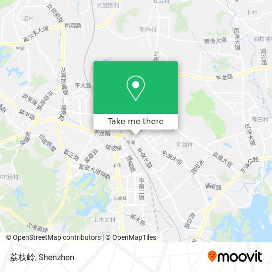 荔枝岭 map