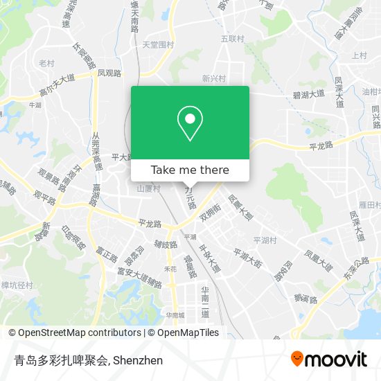 青岛多彩扎啤聚会 map