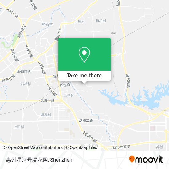 惠州星河丹堤花园 map