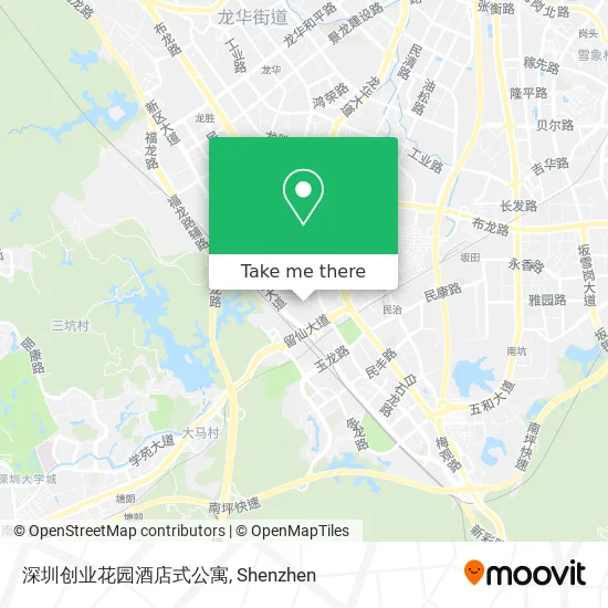 深圳创业花园酒店式公寓 map