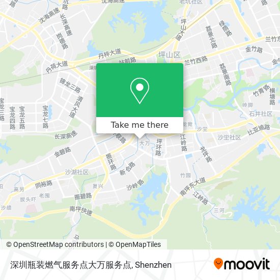 深圳瓶装燃气服务点大万服务点 map
