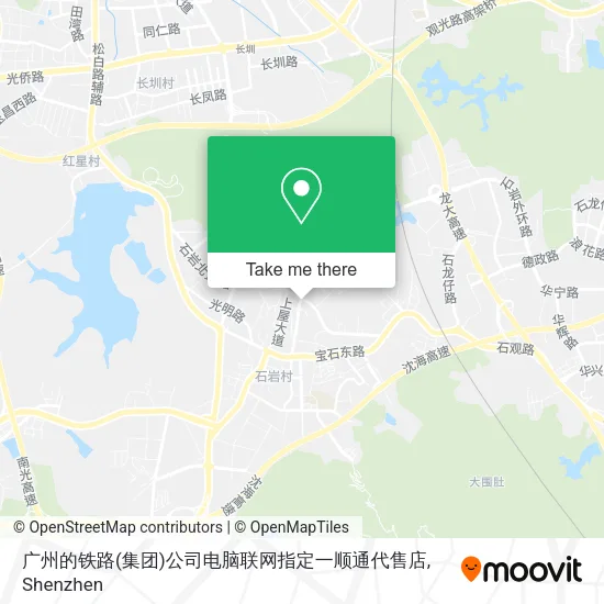 广州的铁路(集团)公司电脑联网指定一顺通代售店 map