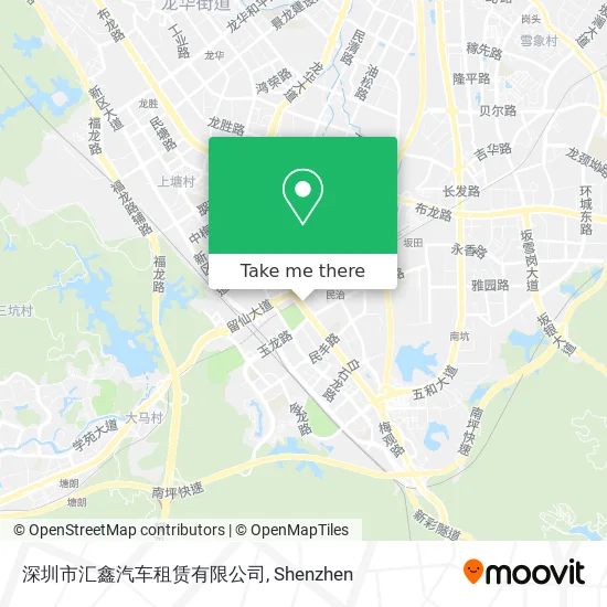 深圳市汇鑫汽车租赁有限公司 map