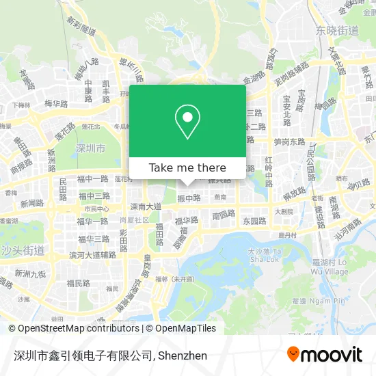 深圳市鑫引领电子有限公司 map