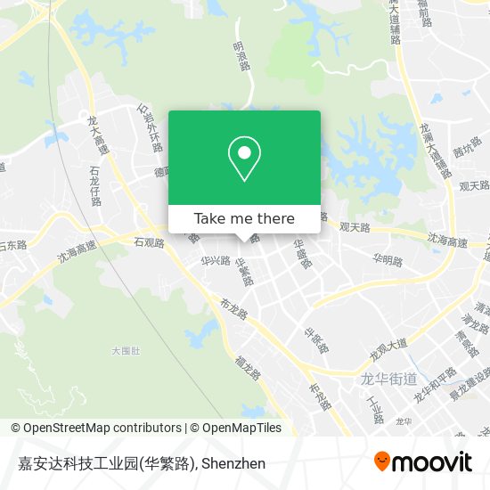 嘉安达科技工业园(华繁路) map