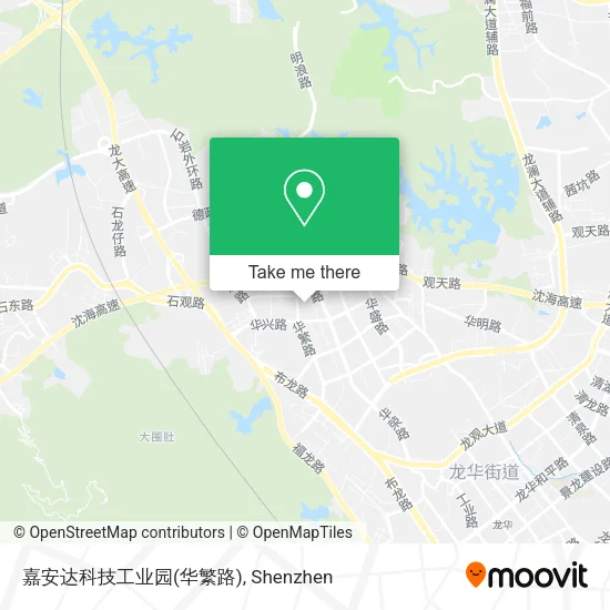 嘉安达科技工业园(华繁路) map