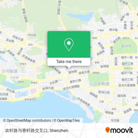 农轩路与香轩路交叉口 map